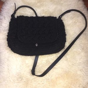 Helen Kaminski Crochet and Leather shoulder bag!